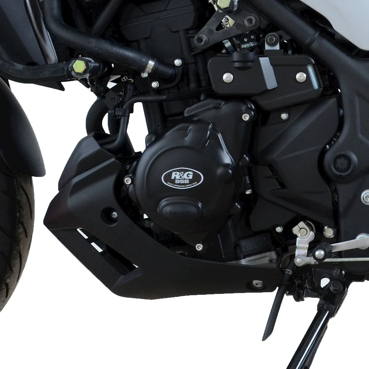 R&G Протектор за двигател Race (лява страна) за Yamaha YZF-R3 (2015+), MT-03 (2016+)