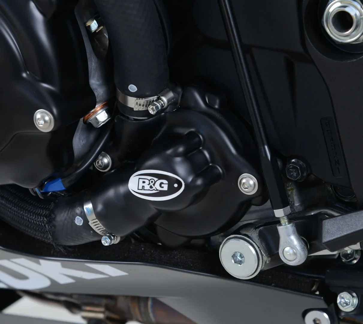 R&G Протектор за двигател за Suzuki GSX-R 1000 (2017–2024), GSX-R 1000R (2017–2024) (ECC0230BK)
