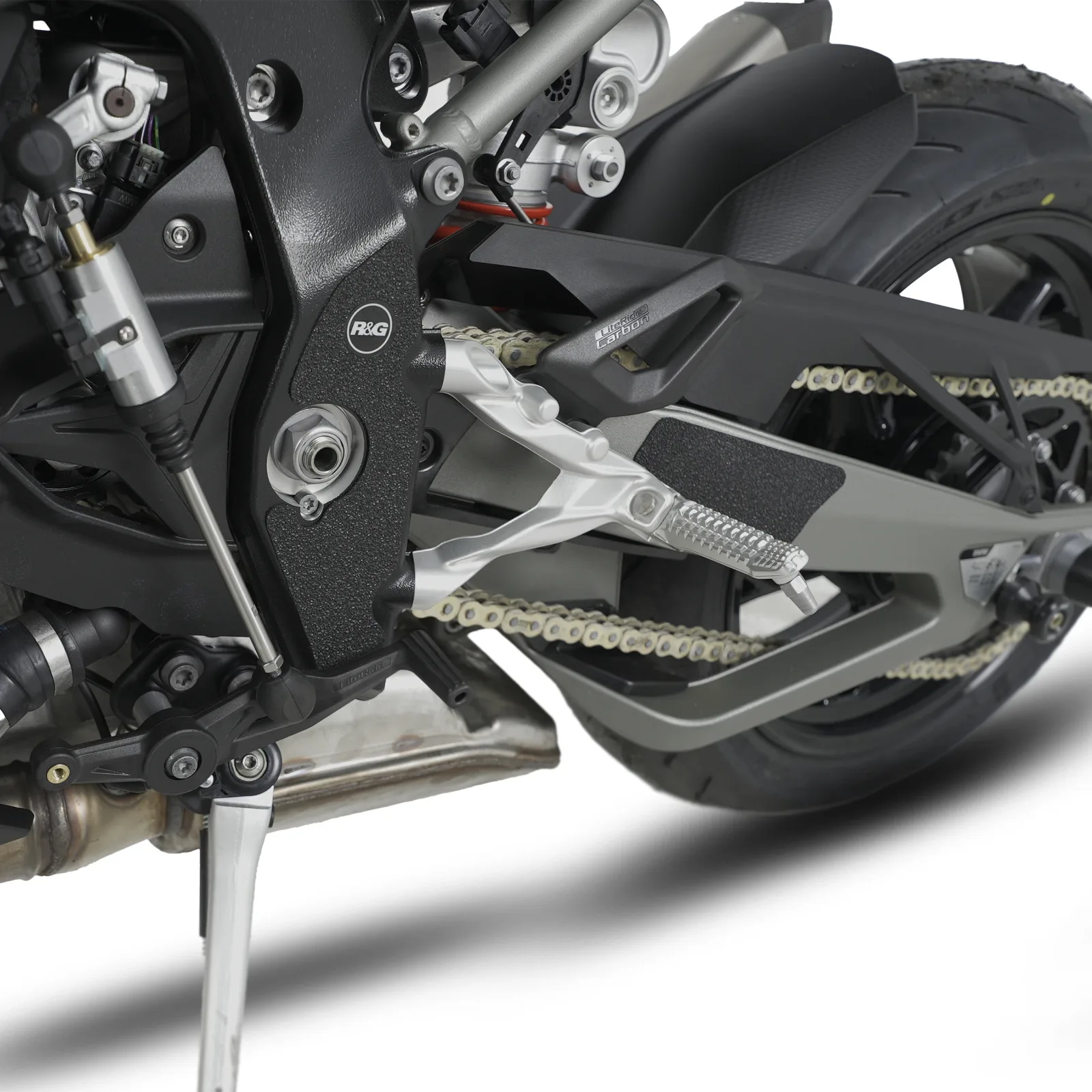 R&G Протектори Boot Guard за BMW M 1000 RR (2021–2024), S 1000 RR (2023+), M 1000 R (2023+)