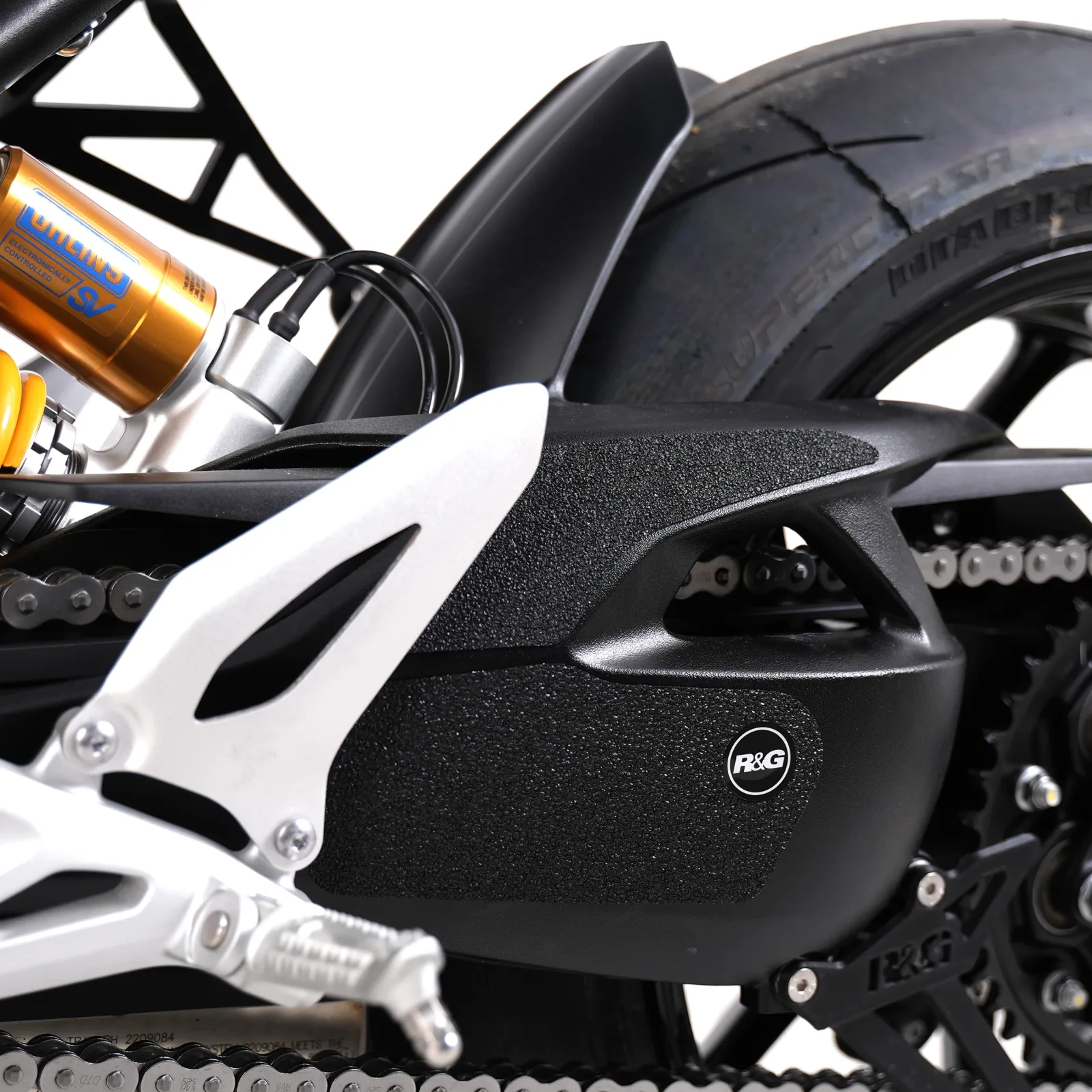 R&G Протектори Boot Guard за Triumph Speed Triple 1200 RS (2021+), Speed Triple 1200 RR (2022+) и др.