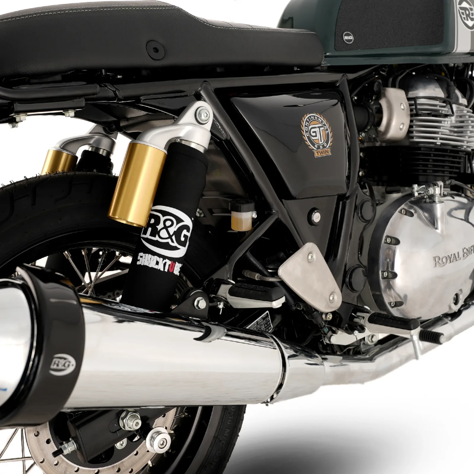 R&G Протектори за амортисьори Shocktube (чифт) за Honda CB 1300, Yamaha XJR 1300 (до 2014), Rieju Marathon 125, Honda CB 1100 (2013–2018) и др.