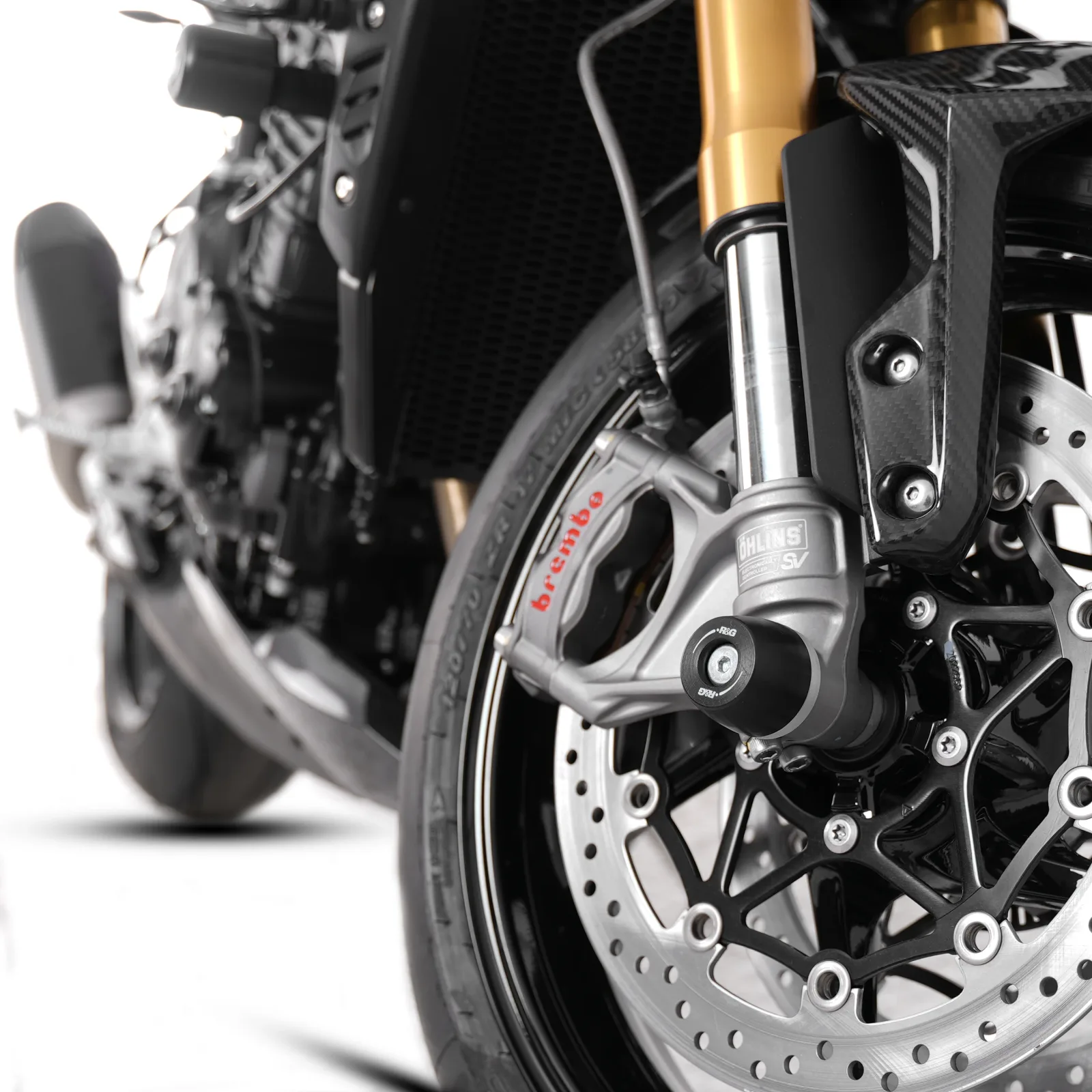 R&G Протектори за предна вилка APEX за Triumph Speed Triple 1050 (2011–2020), Speed Triple 1200 RS (2021+) и др.