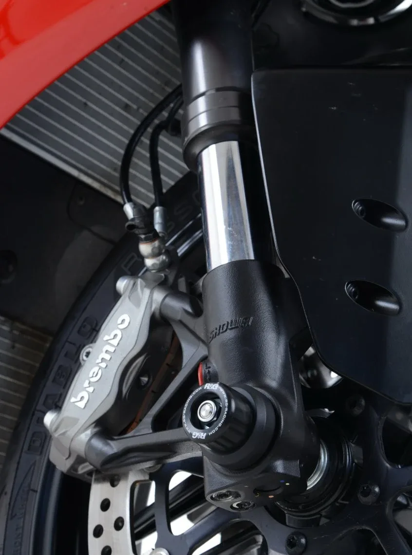 R&G Протектори за предна вилка за Ducati Panigale 1199 (2012–2015), Panigale 899 (2013–2015), Panigale 1299 (2015–2017) и др. (FP0171BK)