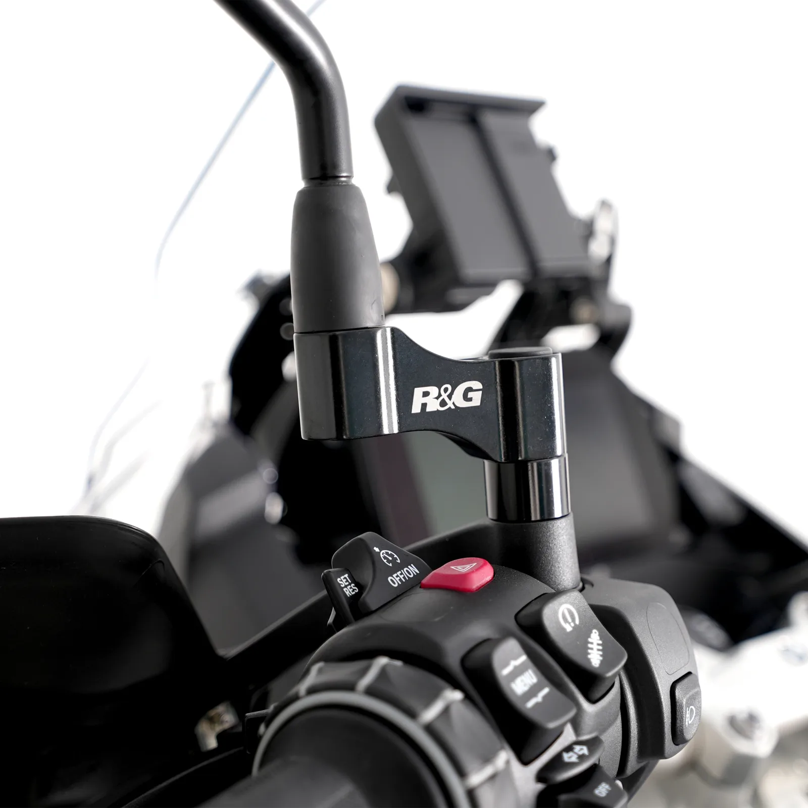 R&G Разширители за огледала M10 × 1.50 (RH) за BMW (различни модели) (MW0006BK)