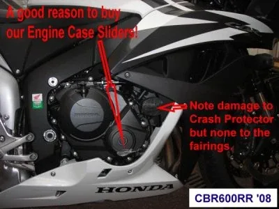 R&G Слайдер за двигател (дясна страна) за Honda CBR 600RR (2007–2008)