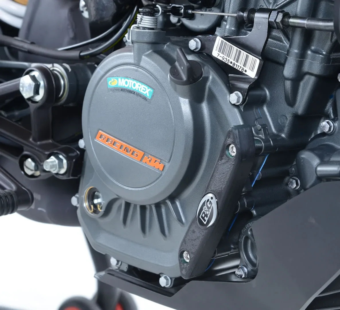 R&G Слайдер за двигател (дясна страна) за KTM 125 Duke (2017–2023), Husqvarna Svartpilen 125 (2021–2023)