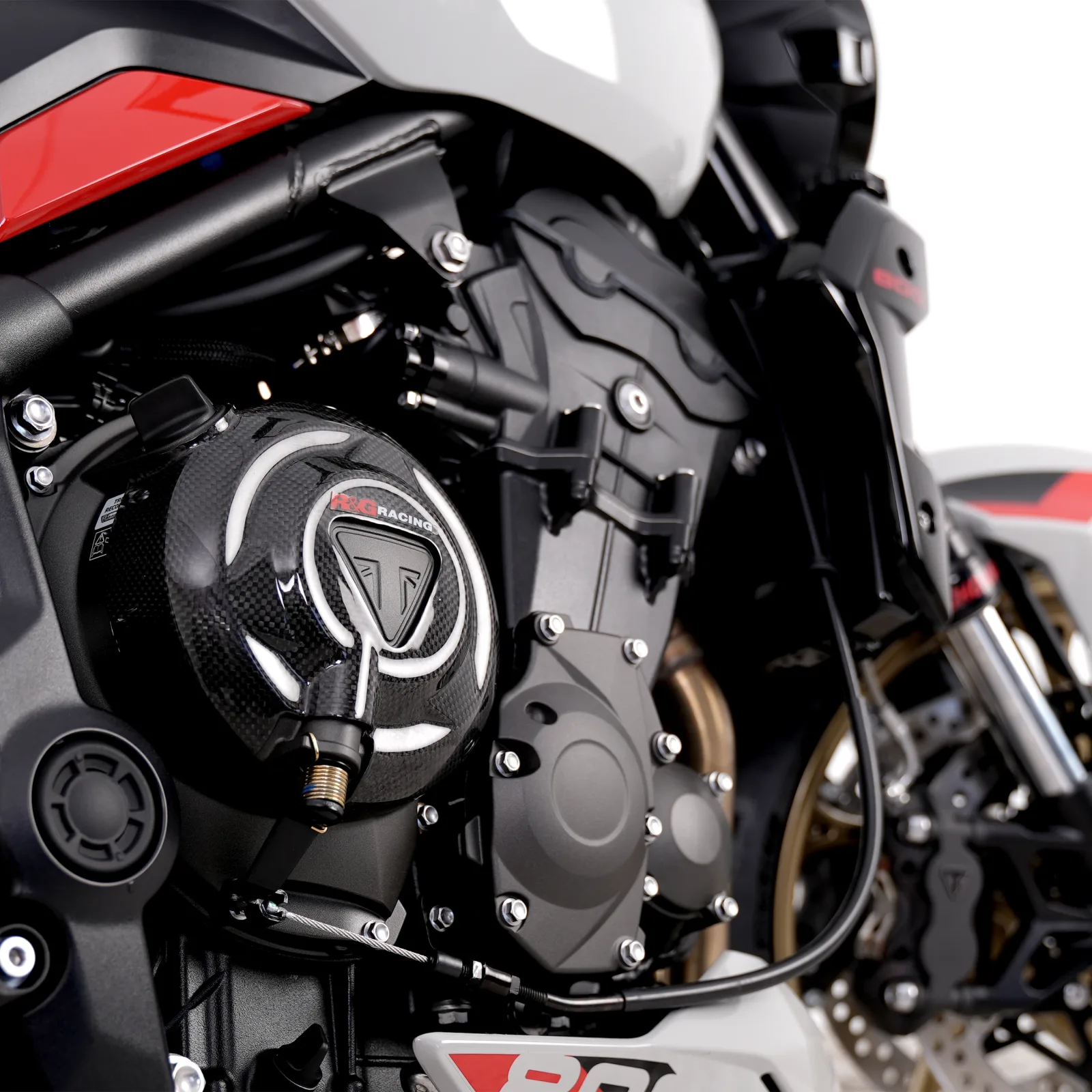 R&G Слайдер за двигател (дясна страна) за Triumph Street Triple 765 RS (2017+), Daytona Moto2 765 (2020), Tiger Sport 800 (2025+) и др.