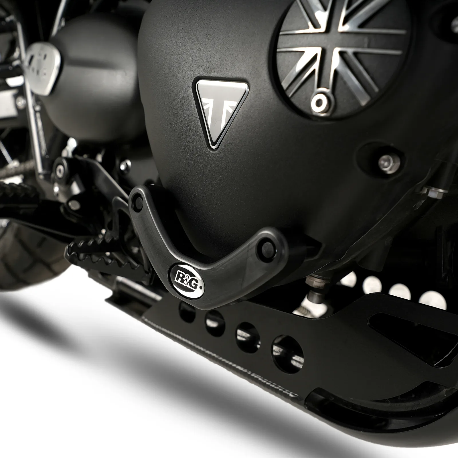 R&G Слайдер за двигател (дясна страна) за Triumph Street Twin 900 (2016–2018), Thruxton 1200 R (2016–2018) и др.