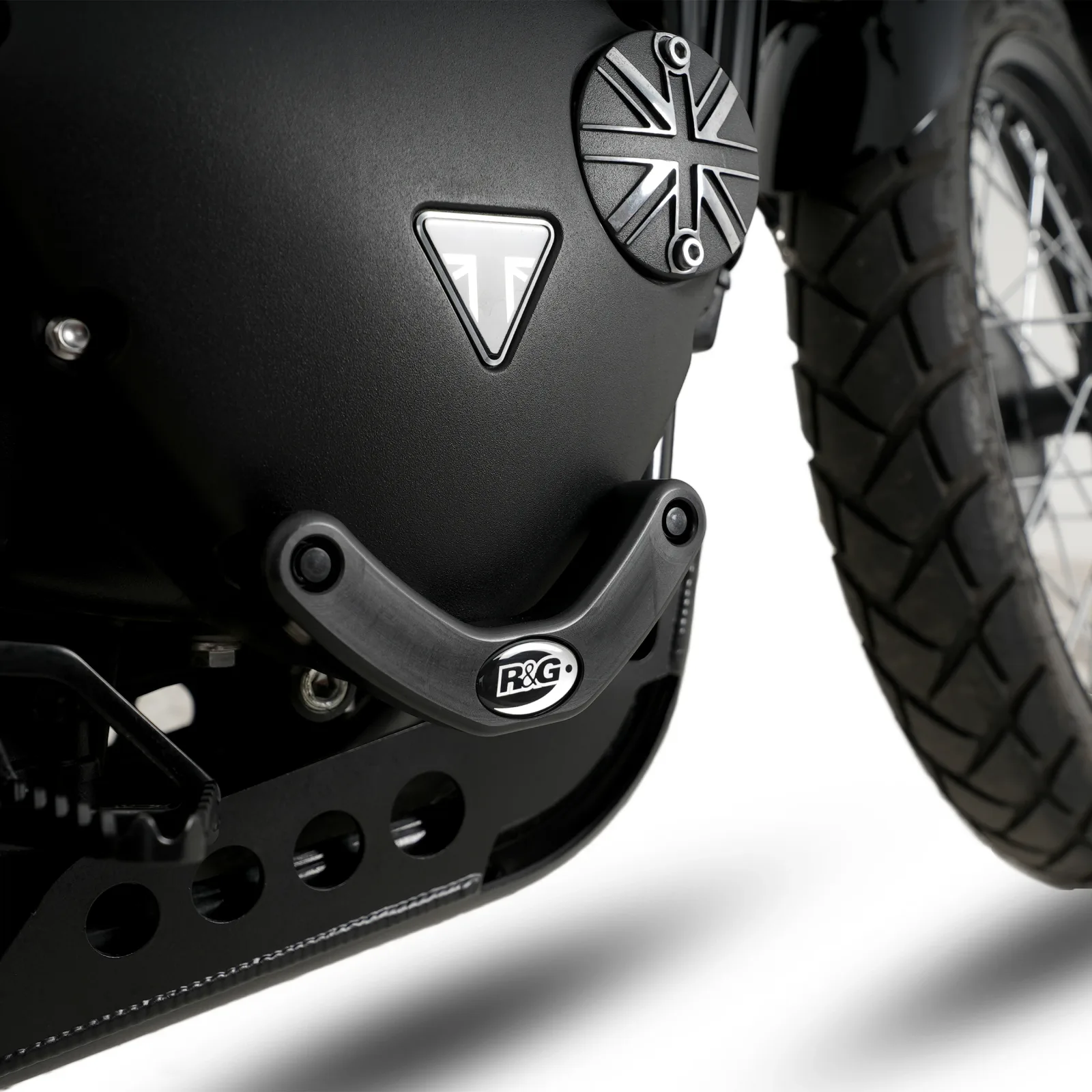 R&G Слайдер за двигател (дясна страна) за Triumph Street Twin 900 (2016–2018), Thruxton 1200 R (2016–2018) и др.