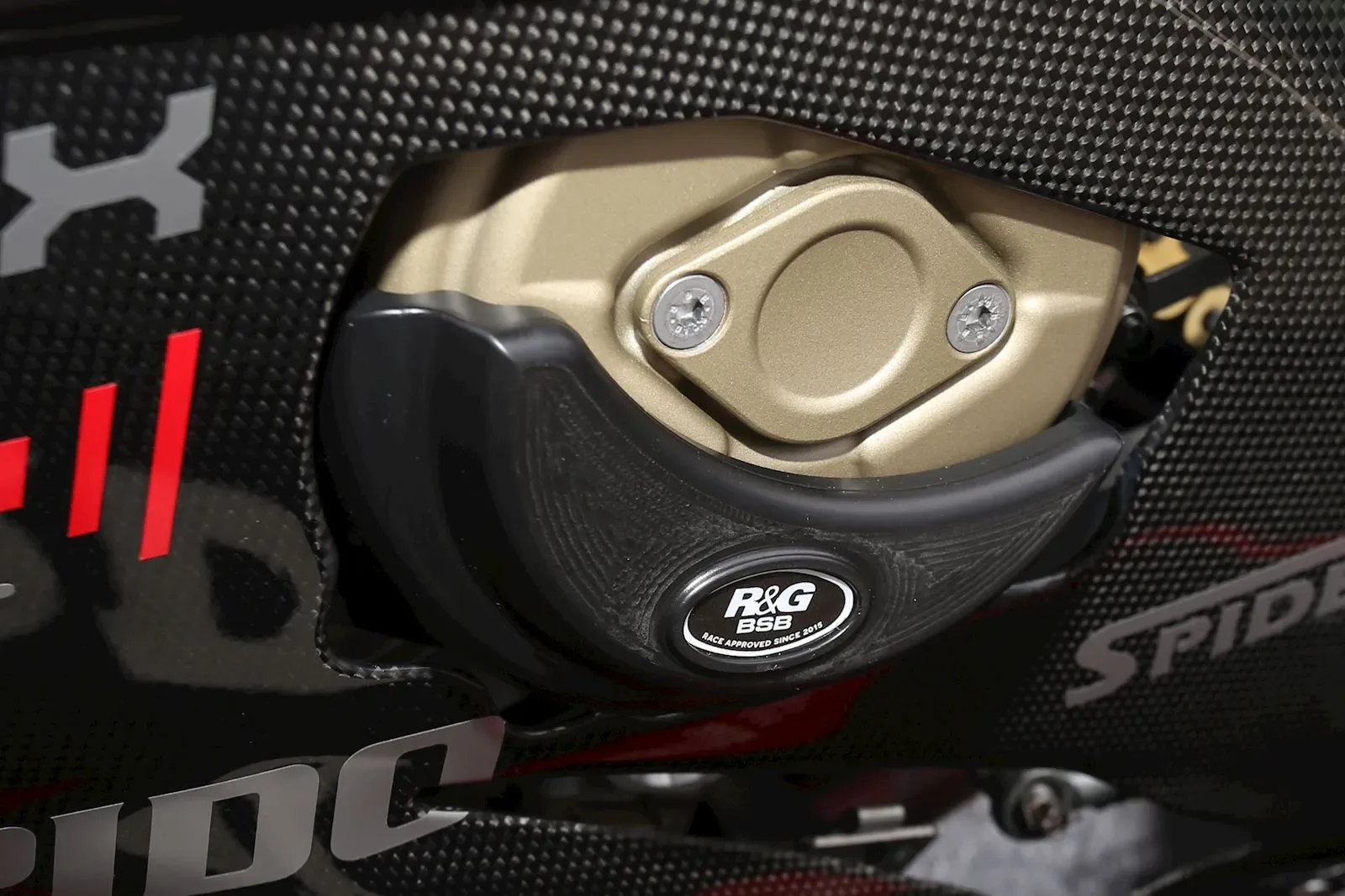 R&G Слайдер за двигател (лява страна) за Ducati SuperSport 1000DS (1999), Panigale V4 S (2018–2024), Panigale V4 (2019) и др.