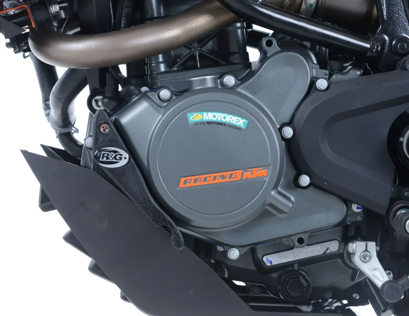 R&G Слайдер за двигател (лява страна) за KTM 125 Duke (2017–2023), Husqvarna Svartpilen 125 (2021–2023)