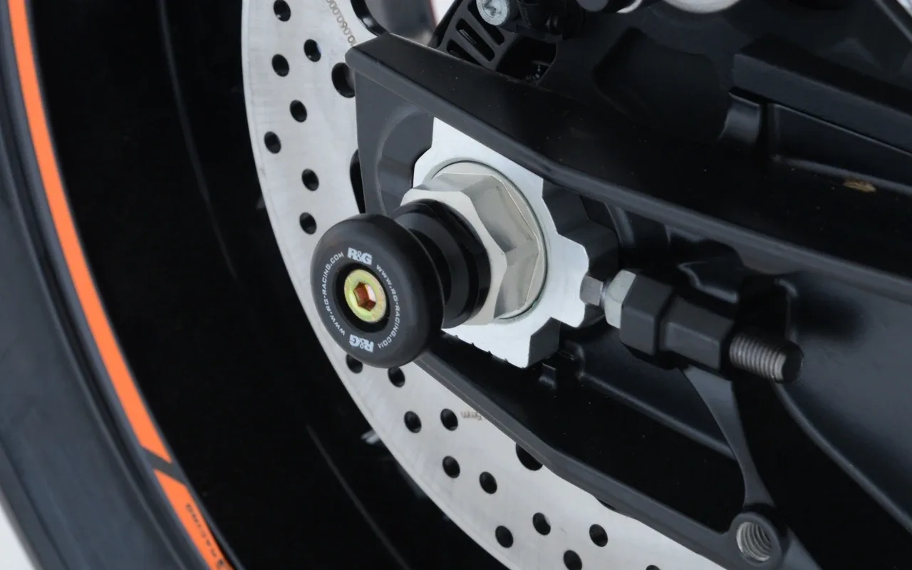 R&G Слайдери за ос за KTM 790 Duke (2018+), 790 Adventure (2019+), 890 Duke R (2020–2024) и др.