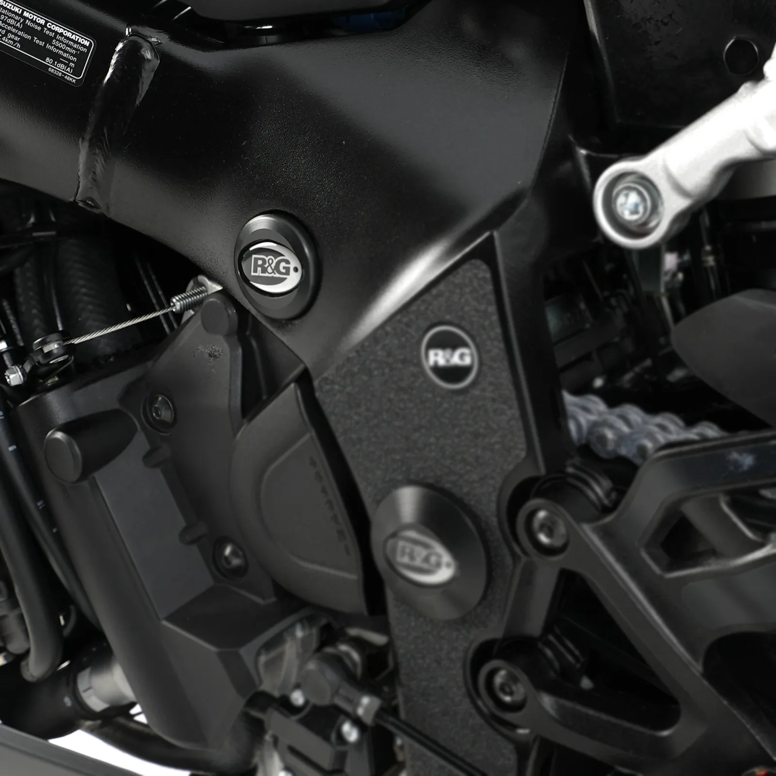 R&G Тапи за рама (горни) (лява страна) (дясна страна) за Suzuki GSX-S 1000 (2015+), GSX-S 1000F (2015–2020), GSX-S 1000 Katana (2019+) и др.