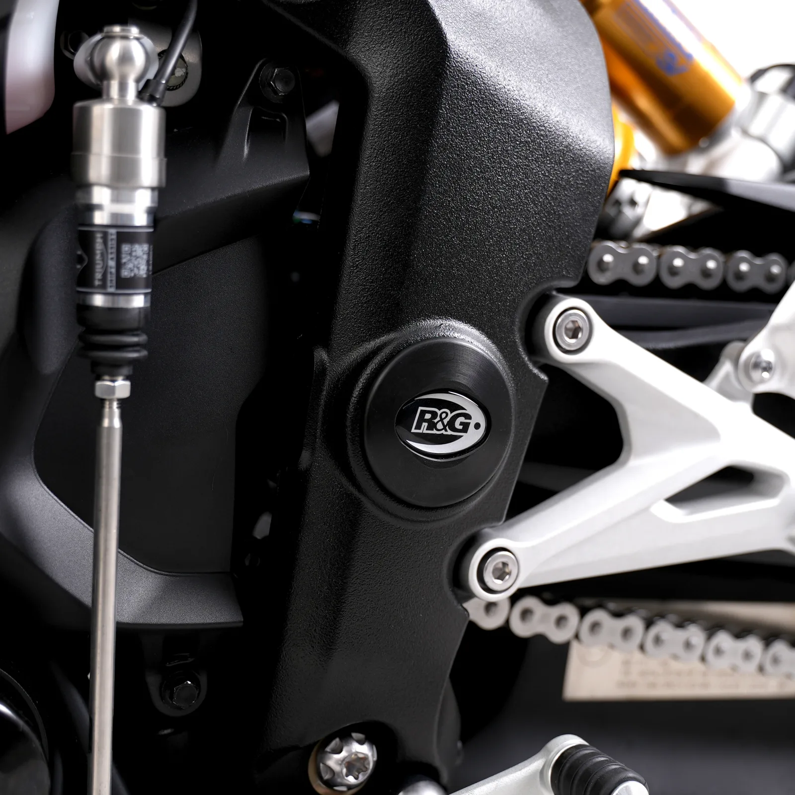 R&G Тапи за рама (лява страна) за BMW S 1000 XR (2015–2019), Triumph Speed Triple 1200 RS (2021+) и др.
