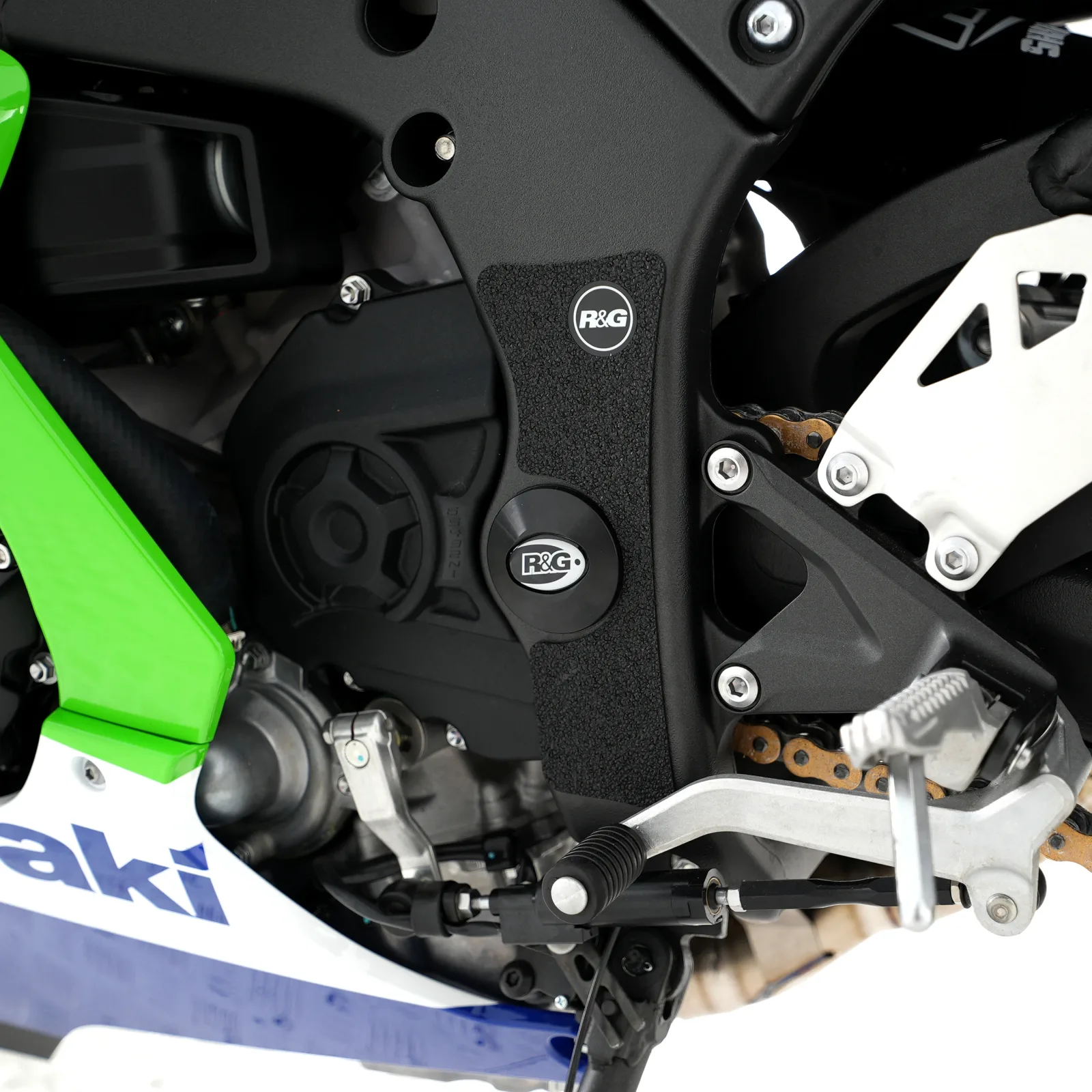 R&G Тапи за рама (лява страна) за Kawasaki ZX-10R (2016+), ZX-10RR (2021+)