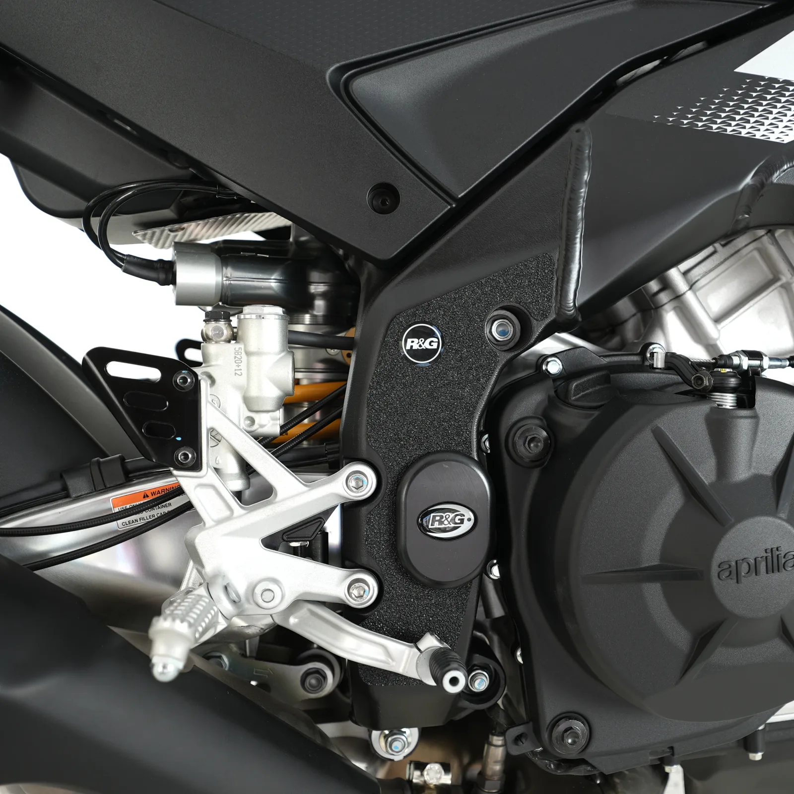 R&G Тапи за рама за Aprilia Tuono V4 R (2011–2014), Caponord 1200 (2013–2018), Tuono V4 1100 RR (2015–2023) и др.