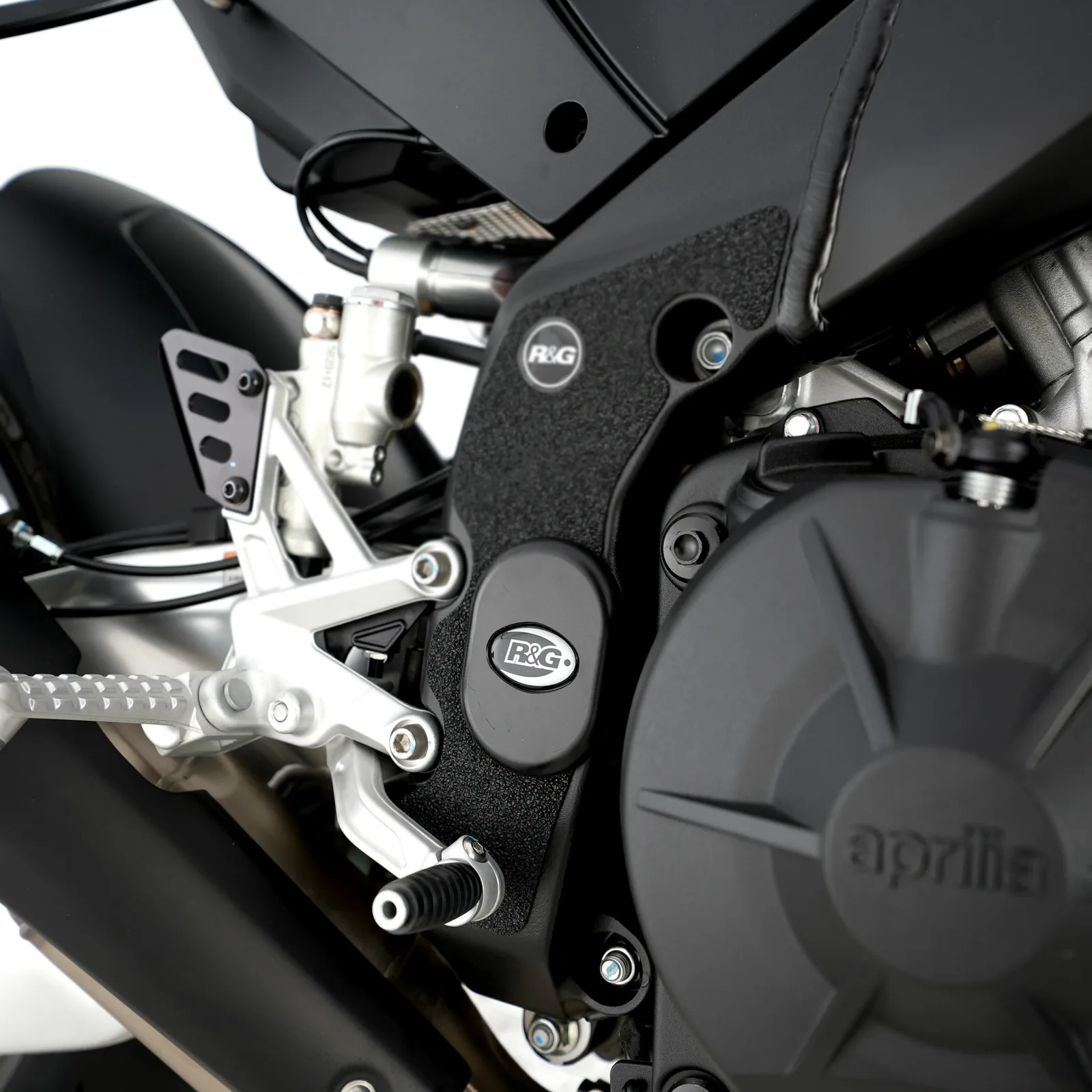 R&G Тапи за рама за Aprilia Tuono V4 R (2011–2014), Caponord 1200 (2013–2018), Tuono V4 1100 RR (2015–2023) и др.