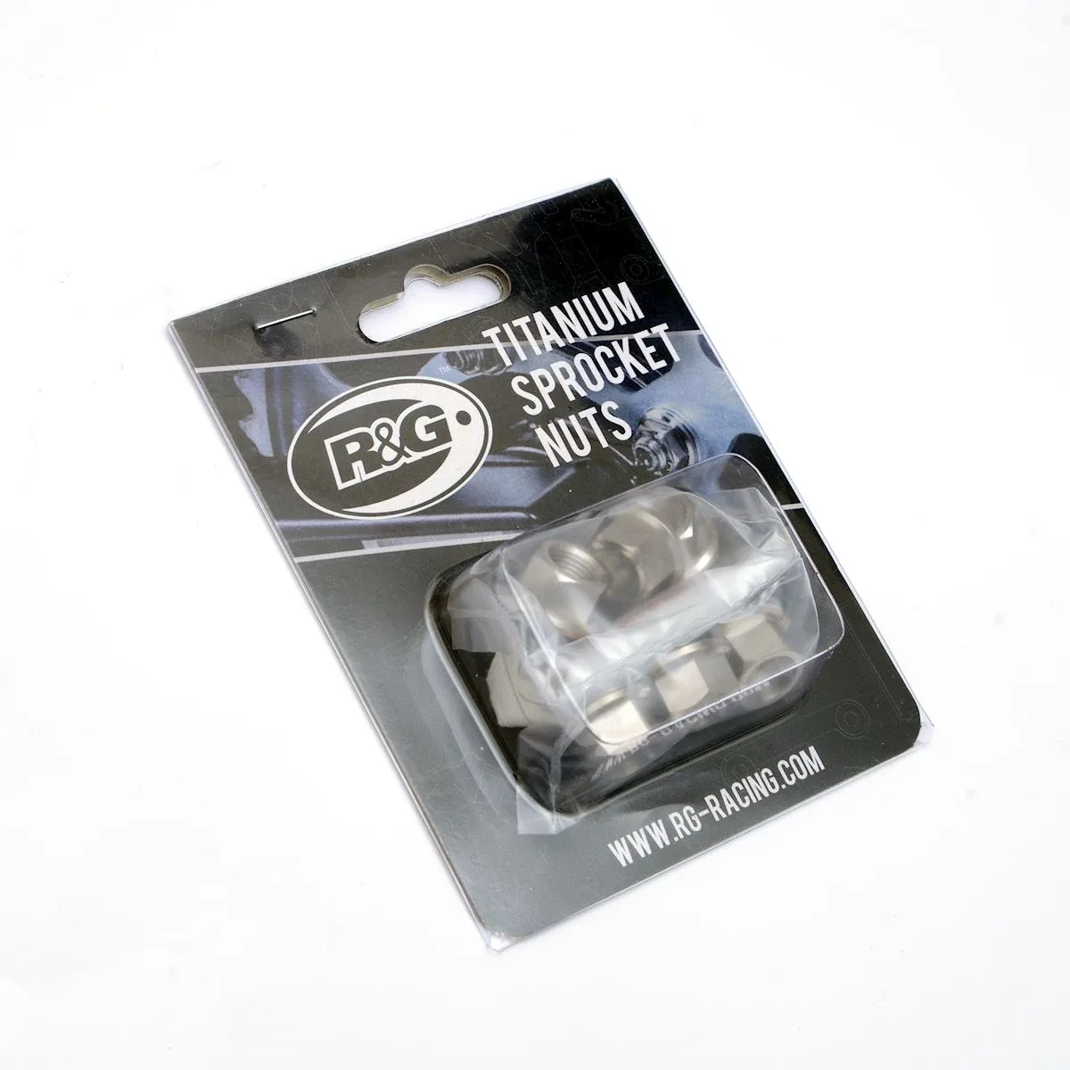 R&G Титаниеви гайки за зъбчатка M10 × 1.00 (5 броя) за Ducati Desmosedici RR (2008–2013), Panigale 899 (2013+), Panigale 959 (2016–2019) и др.