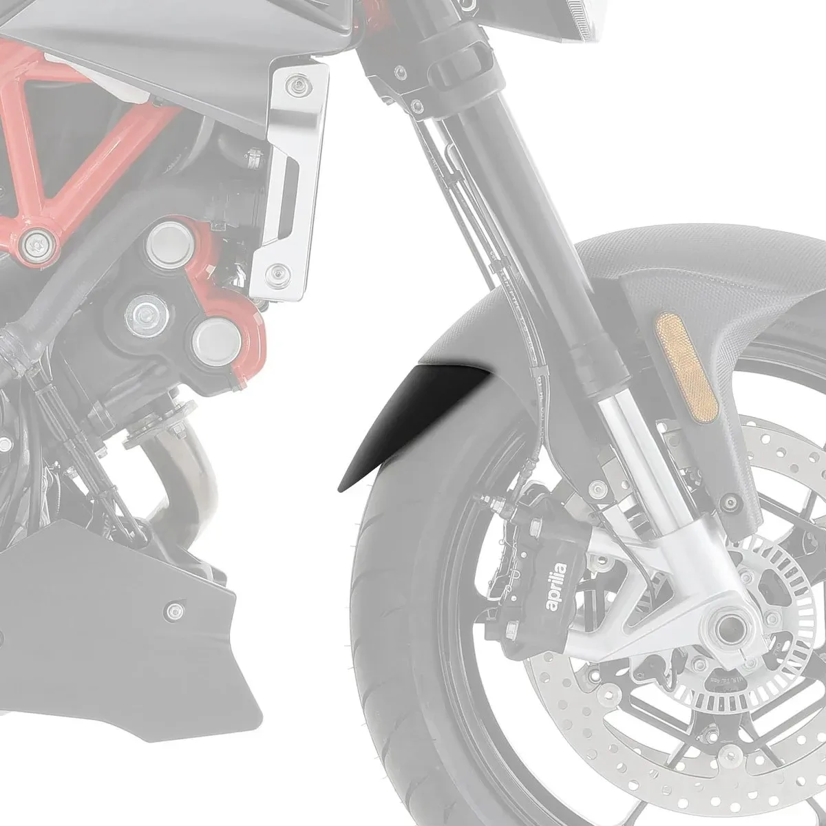 R&G Удължител за калник за Aprilia Tuono V4 R (2011–2014), RSV4 R (2011–2014), Caponord 1200 (2013–2017) и др.
