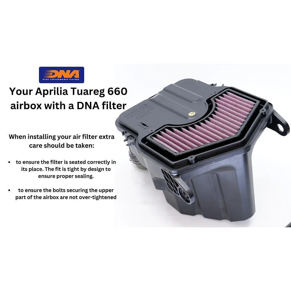 Спортен въздушен филтър DNA – Aprilia Tuareg 660 21-24 Stage 2 Kit Combo