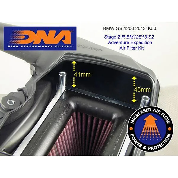 Спортен въздушен филтър DNA – BMW R1200GS 13-18, R1250GS 19-23 Stage 2