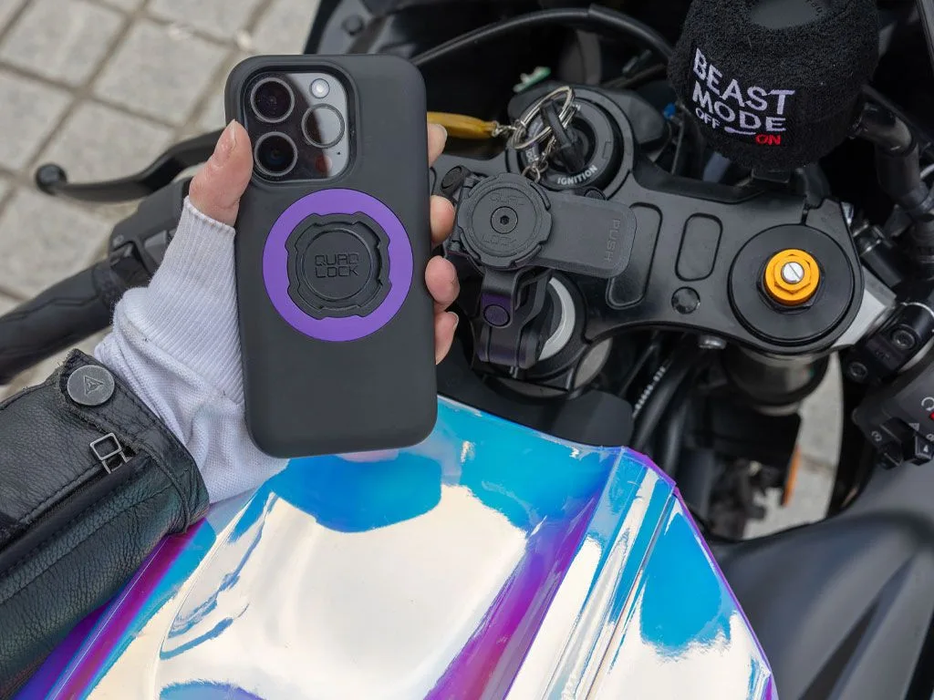 Стойка за телефон за тръбата на кормилната колона Quad Lock Fork Stem Mount PRO