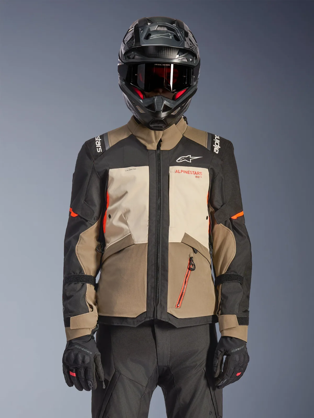 Текстилно яке Alpinestars Andes V4 Drystar Walnut Mastic Black