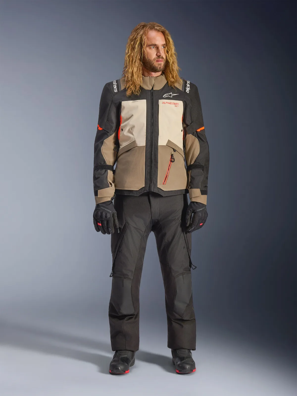 Текстилно яке Alpinestars Andes V4 Drystar Walnut Mastic Black