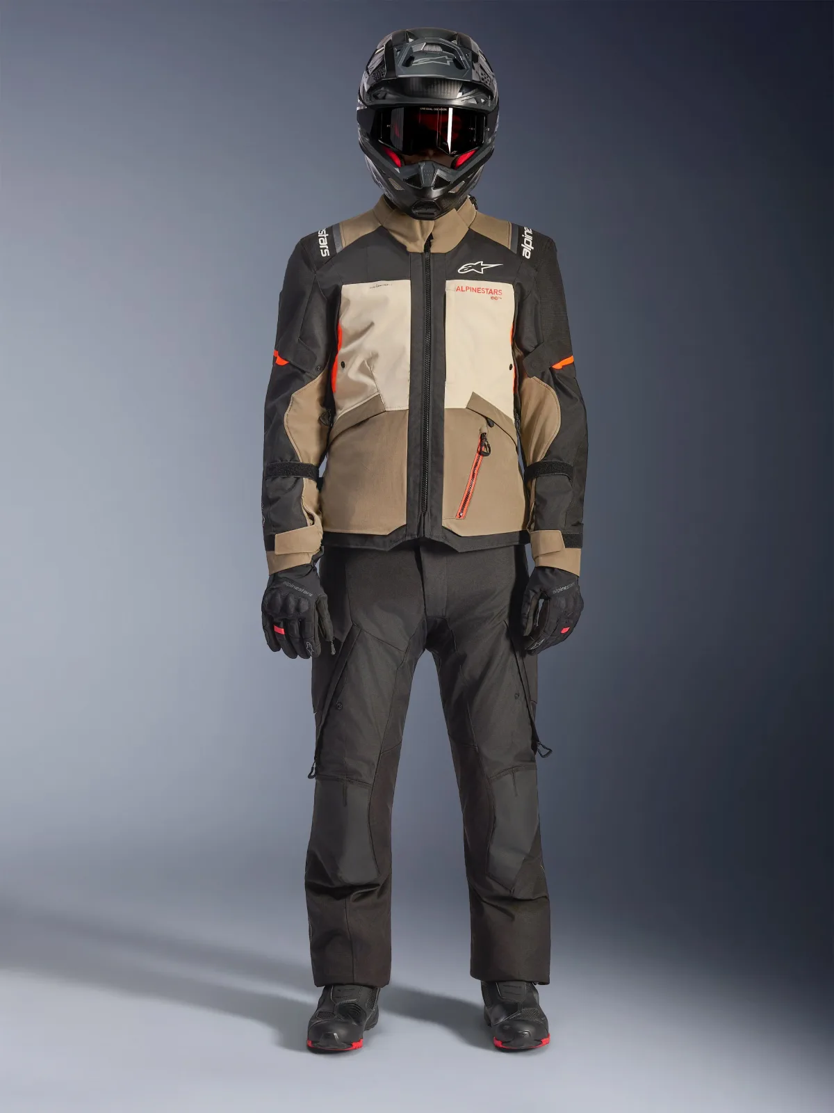 Текстилно яке Alpinestars Andes V4 Drystar Walnut Mastic Black
