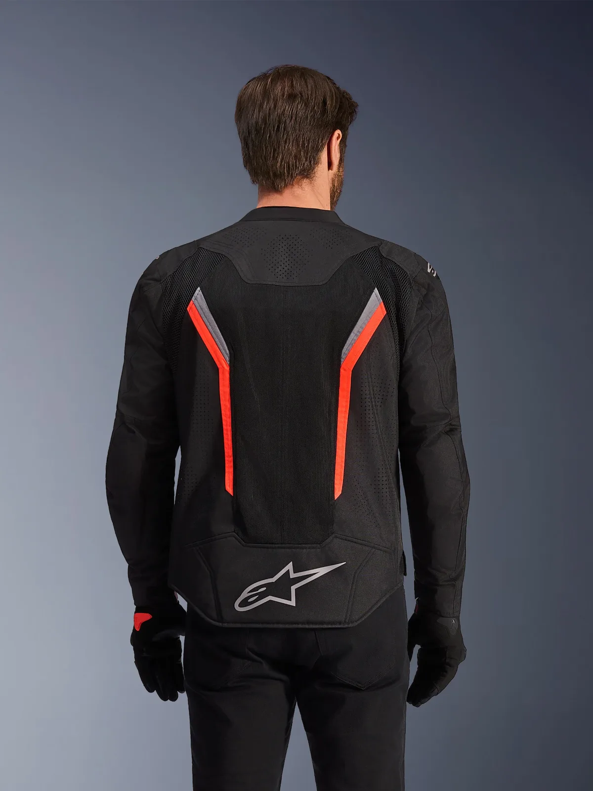 Текстилно яке Alpinestars AST V3 Air Black Dark Gray Red Fluo