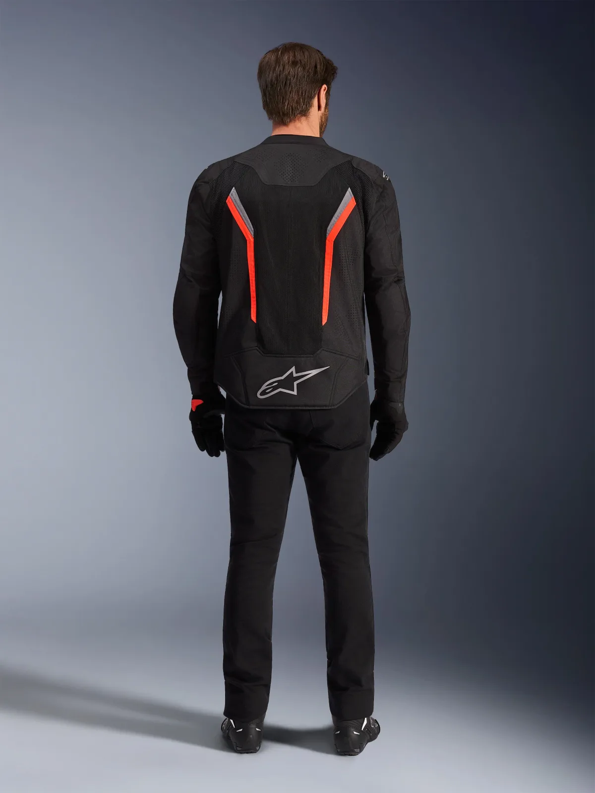 Текстилно яке Alpinestars AST V3 Air Black Dark Gray Red Fluo