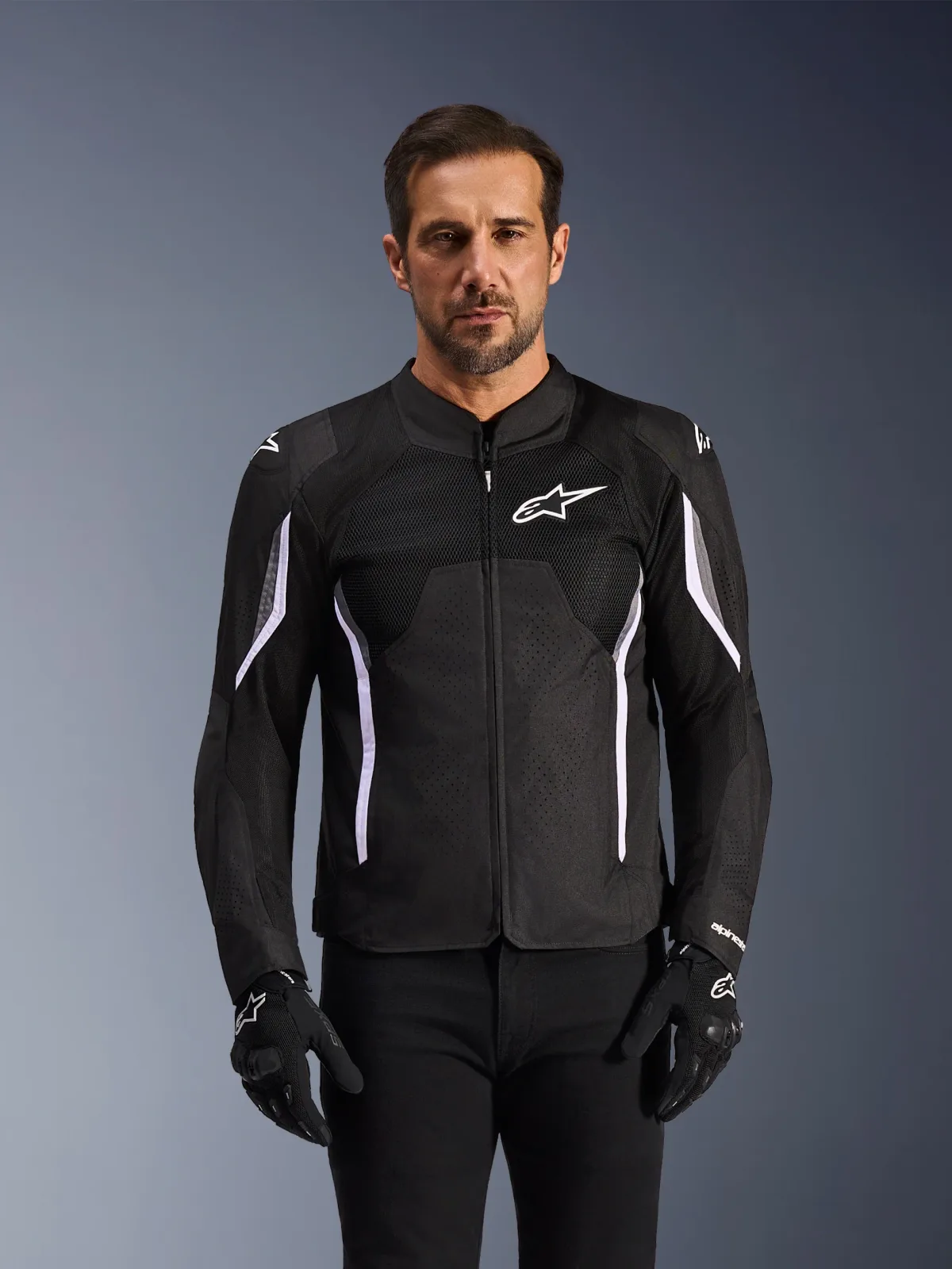 Текстилно яке Alpinestars AST V3 Air Black Dark Gray White