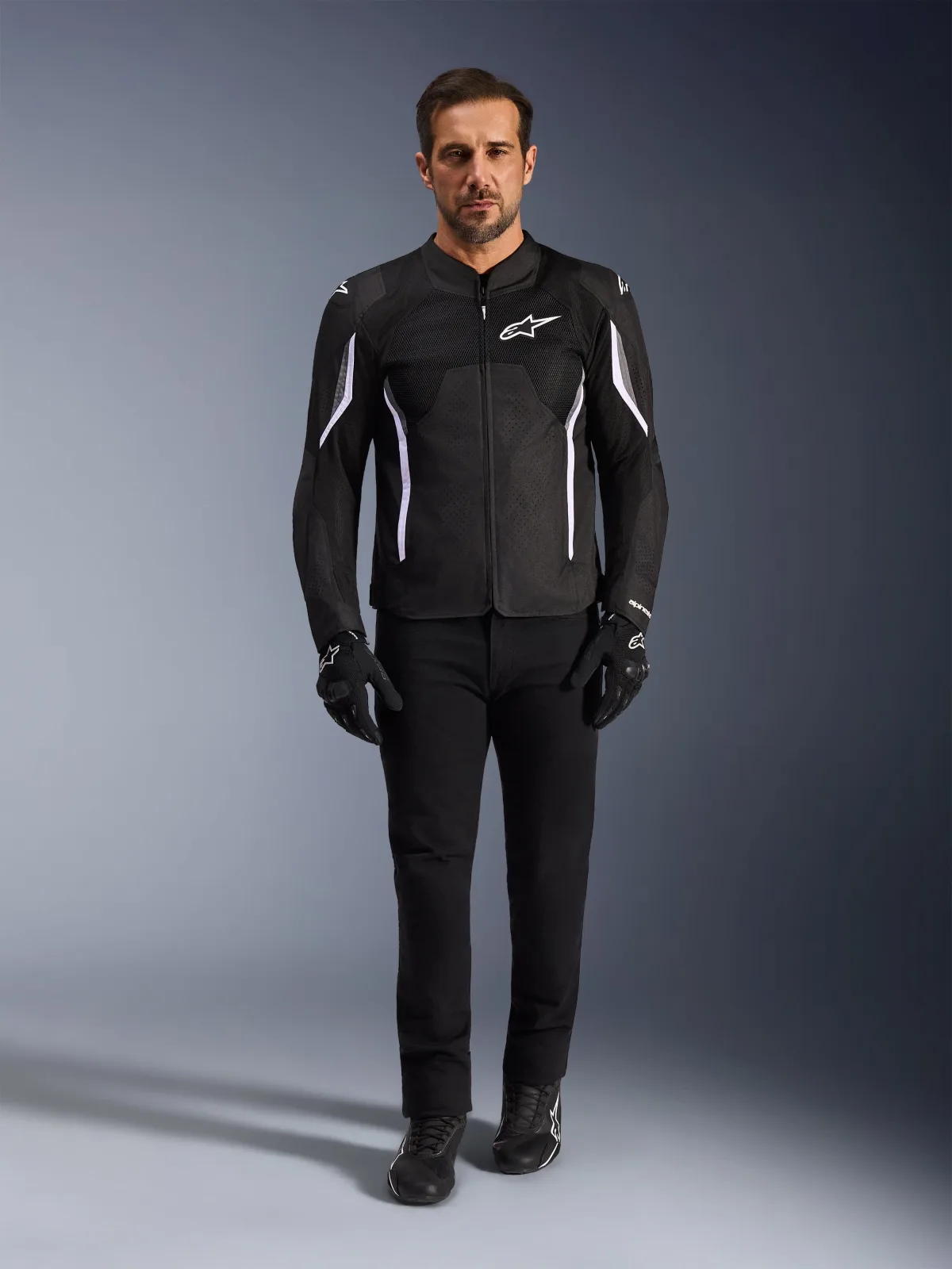 Текстилно яке Alpinestars AST V3 Air Black Dark Gray White