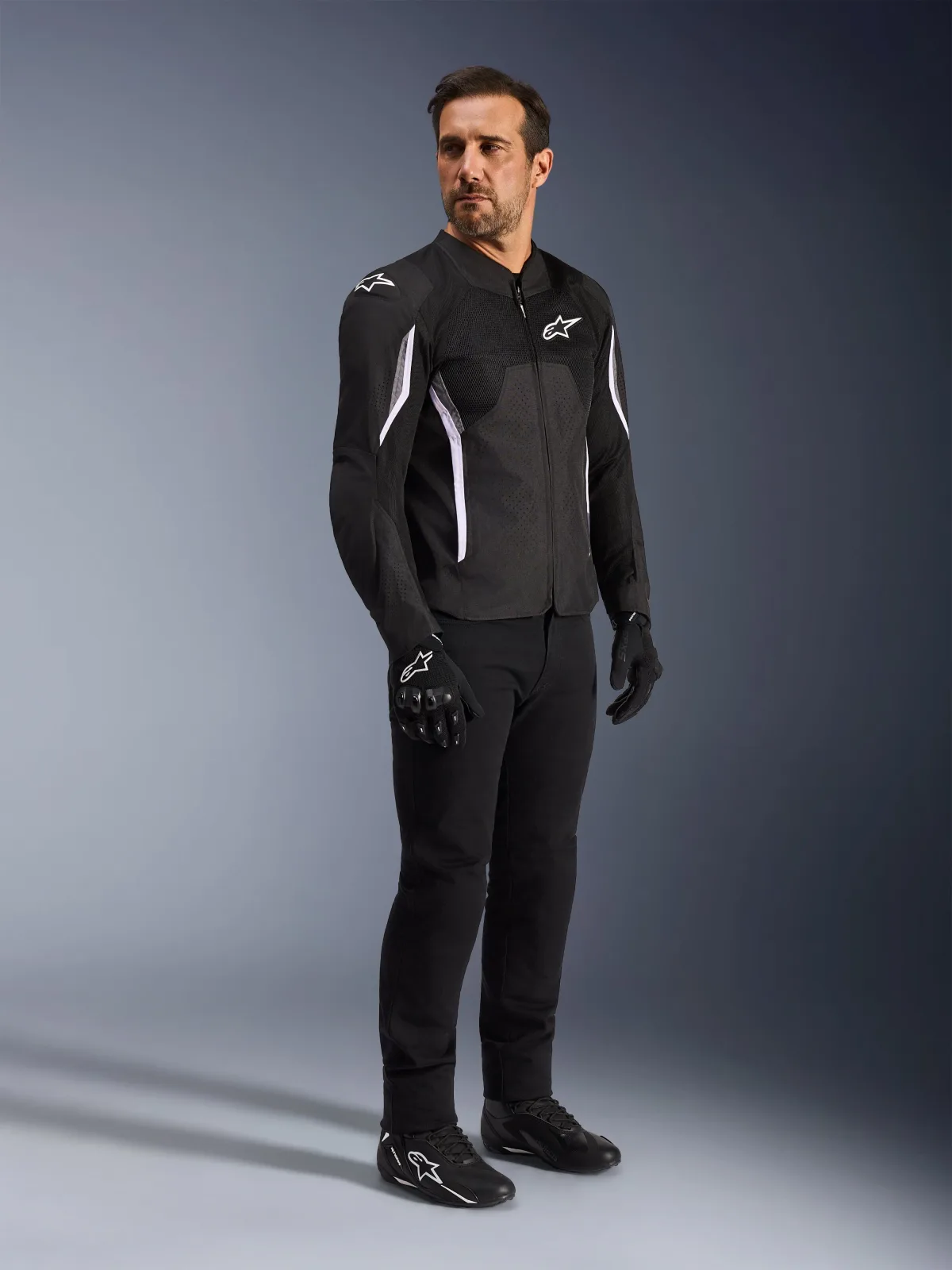 Текстилно яке Alpinestars AST V3 Air Black Dark Gray White
