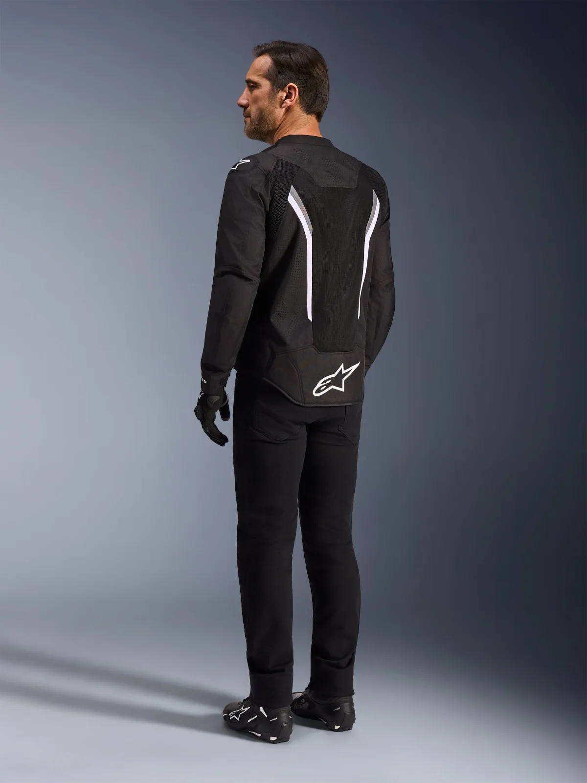 Текстилно яке Alpinestars AST V3 Air Black Dark Gray White
