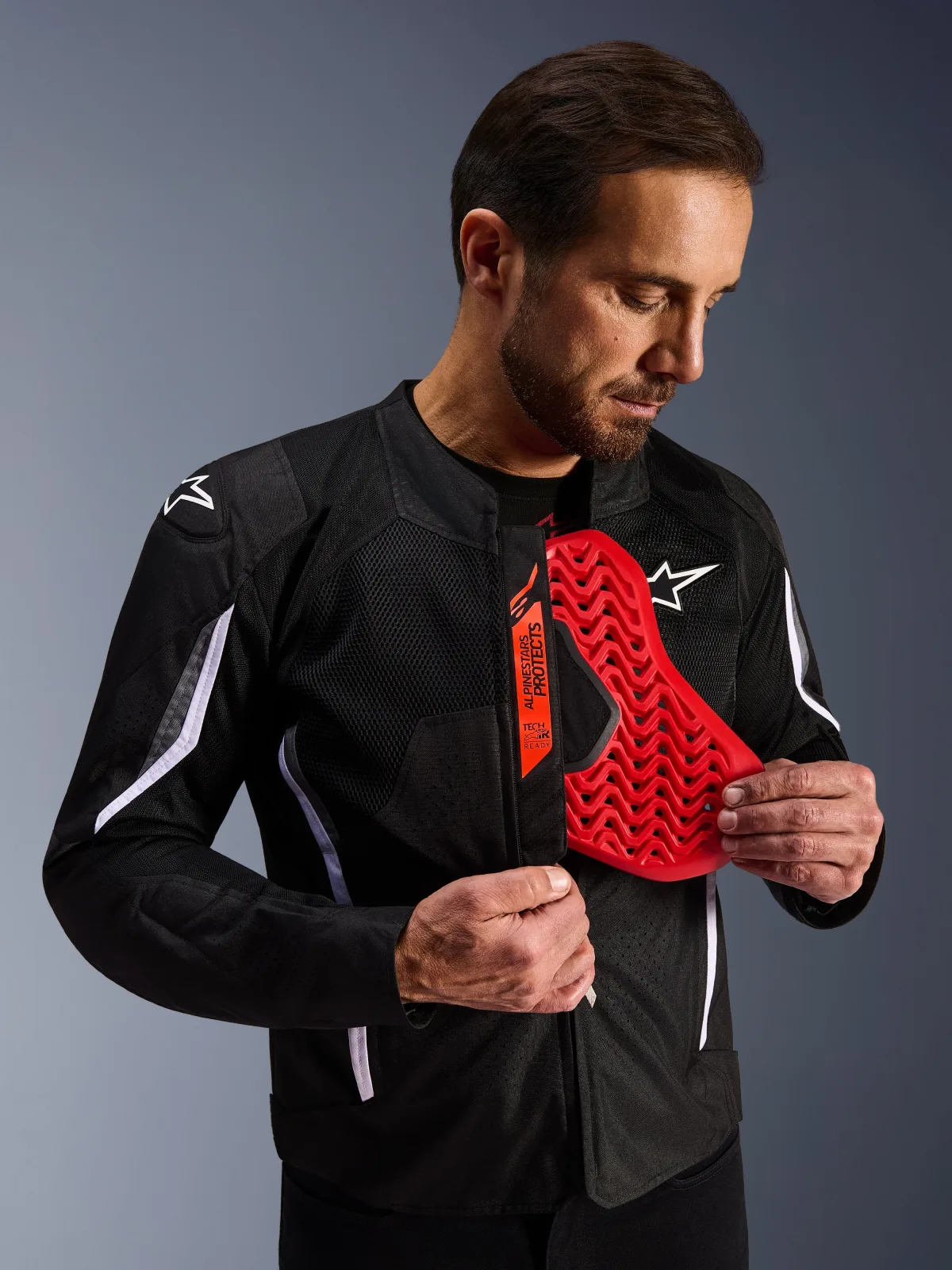 Текстилно яке Alpinestars AST V3 Air Black Dark Gray White
