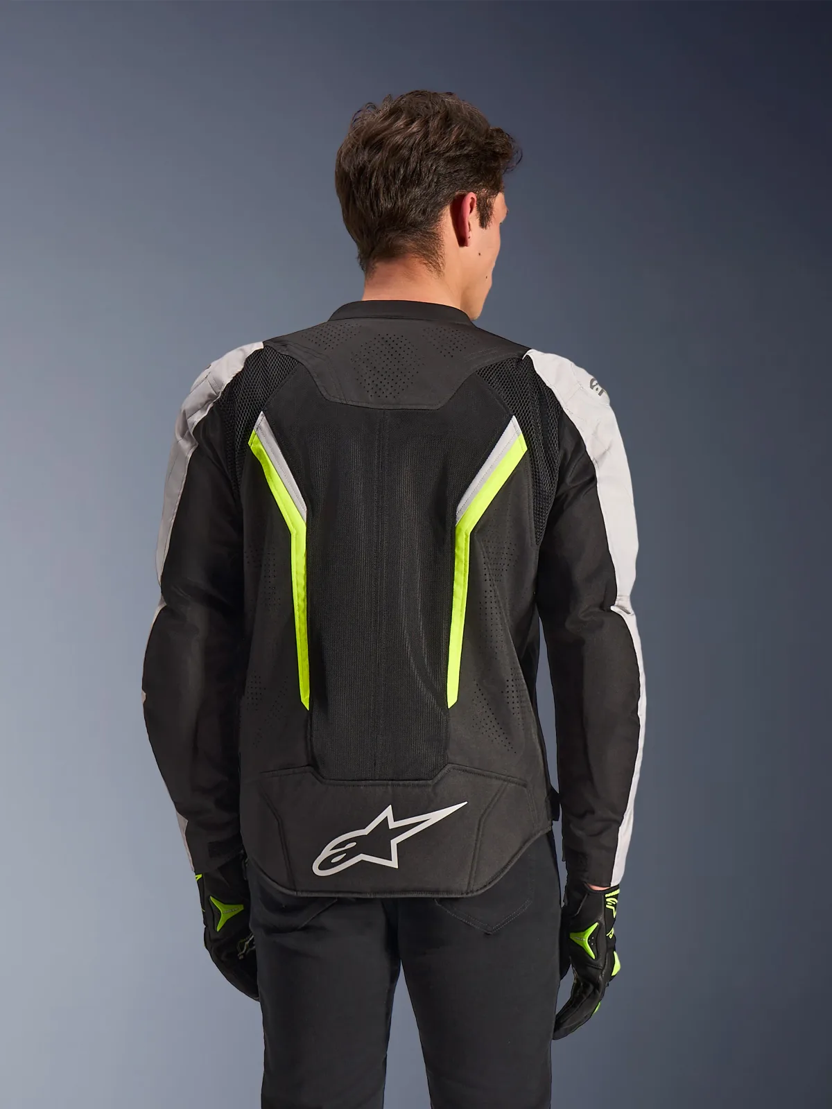 Текстилно яке Alpinestars AST V3 Air Black Silver Yellow Fluo