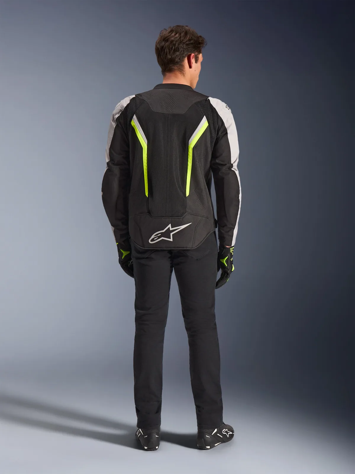 Текстилно яке Alpinestars AST V3 Air Black Silver Yellow Fluo
