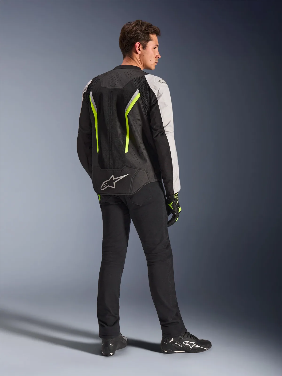 Текстилно яке Alpinestars AST V3 Air Black Silver Yellow Fluo