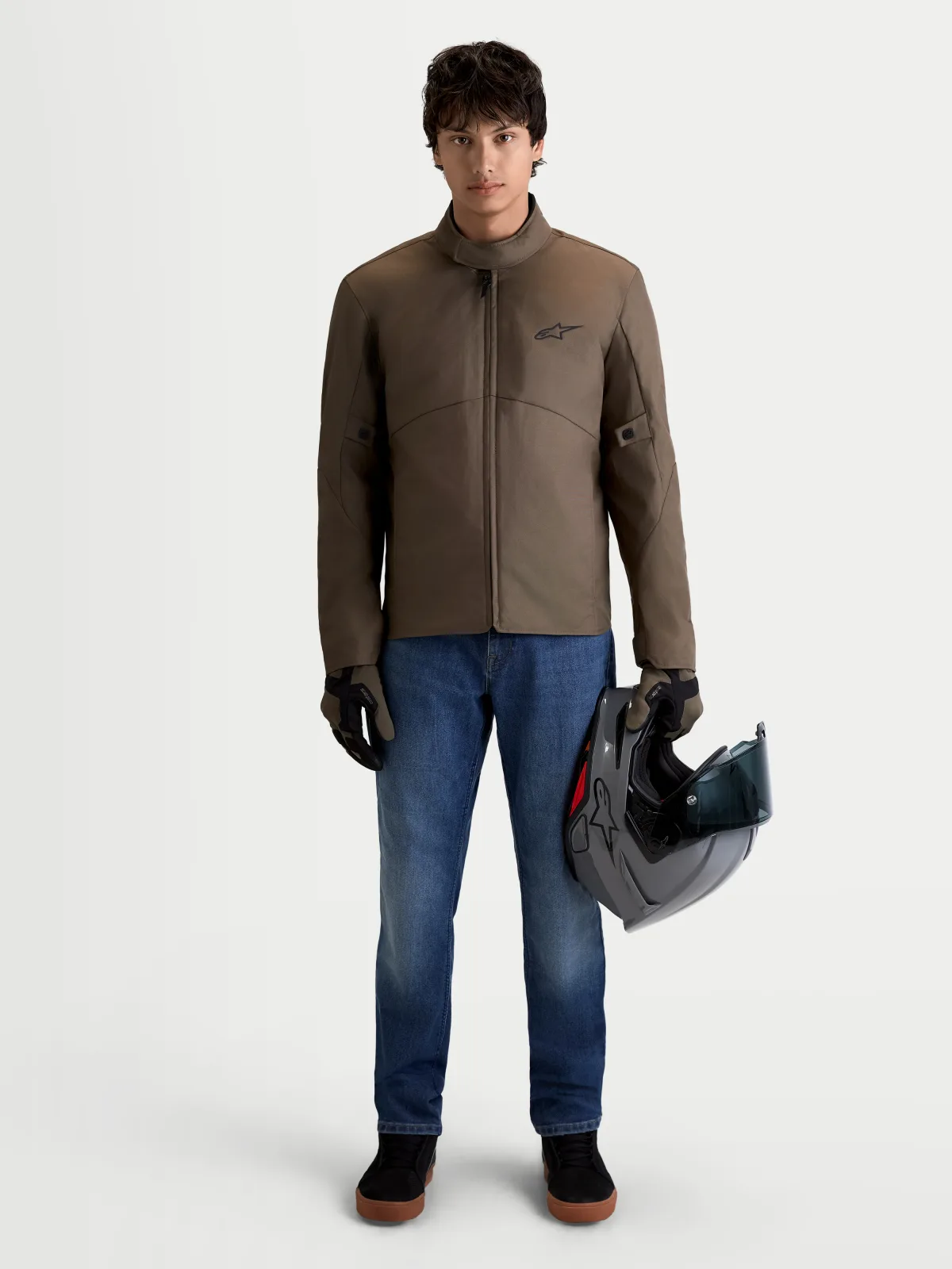 Текстилно яке Alpinestars C-1 Waterproof Walnut Black