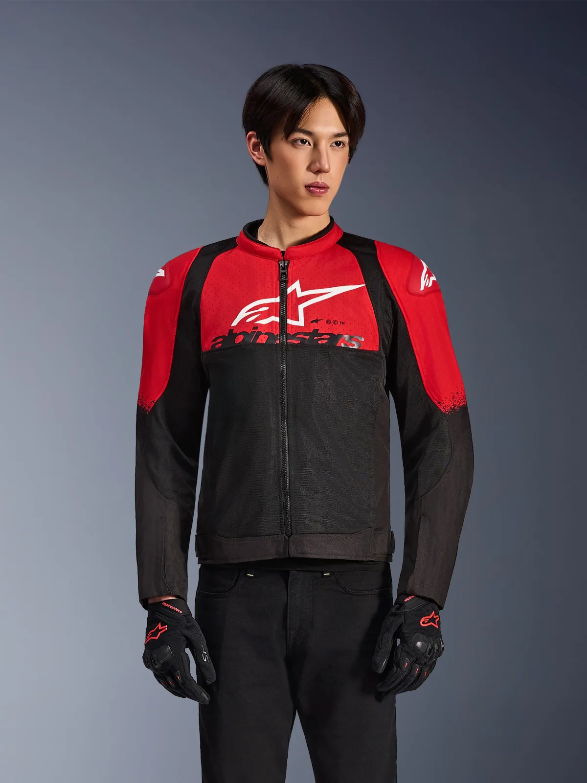 Текстилно яке Alpinestars SMX Air Bright Red Black