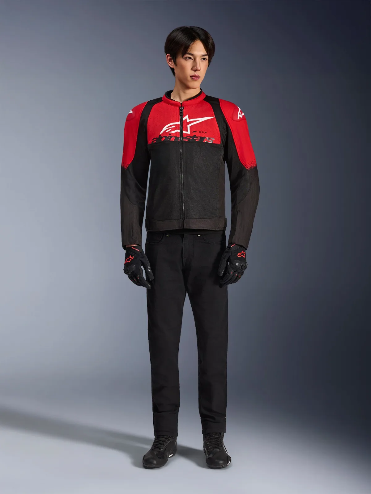 Текстилно яке Alpinestars SMX Air Bright Red Black