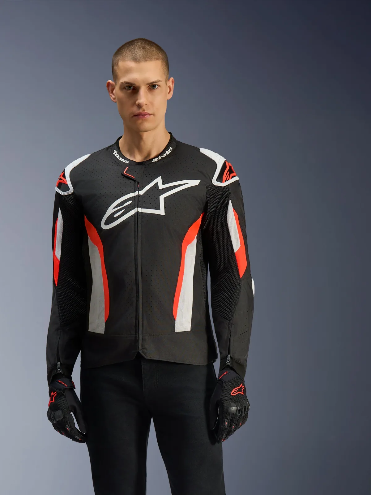 Текстилно яке Alpinestars T-GP Air Black Red Fluo