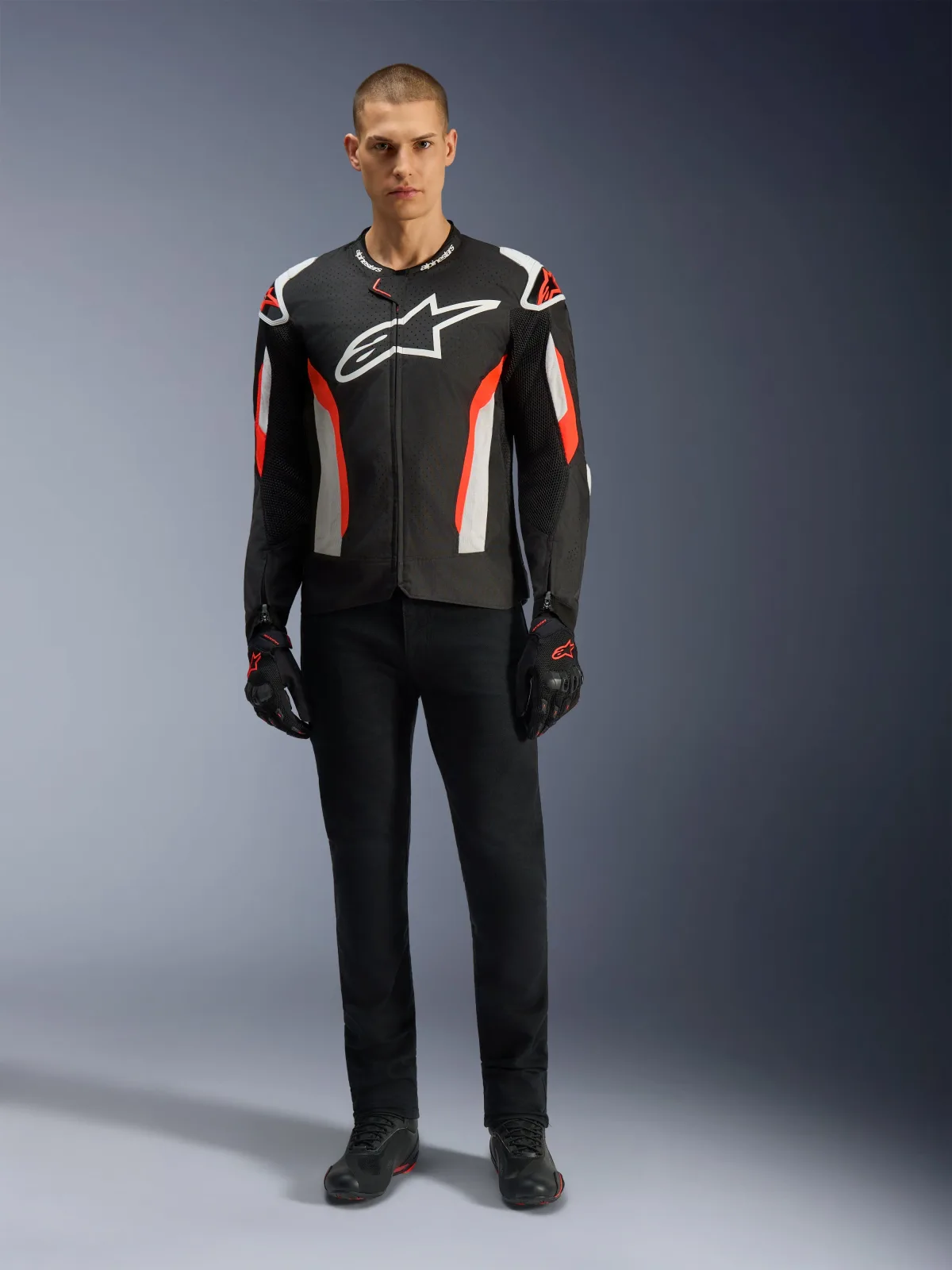 Текстилно яке Alpinestars T-GP Air Black Red Fluo