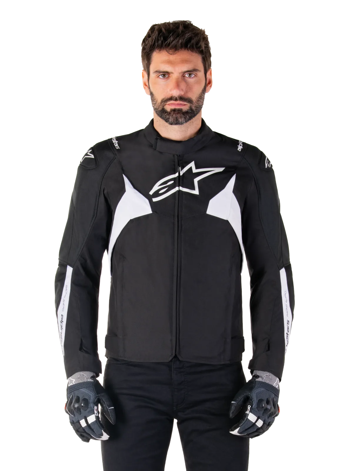 Текстилно яке Alpinestars T-Jaws V4 Waterproof Black White