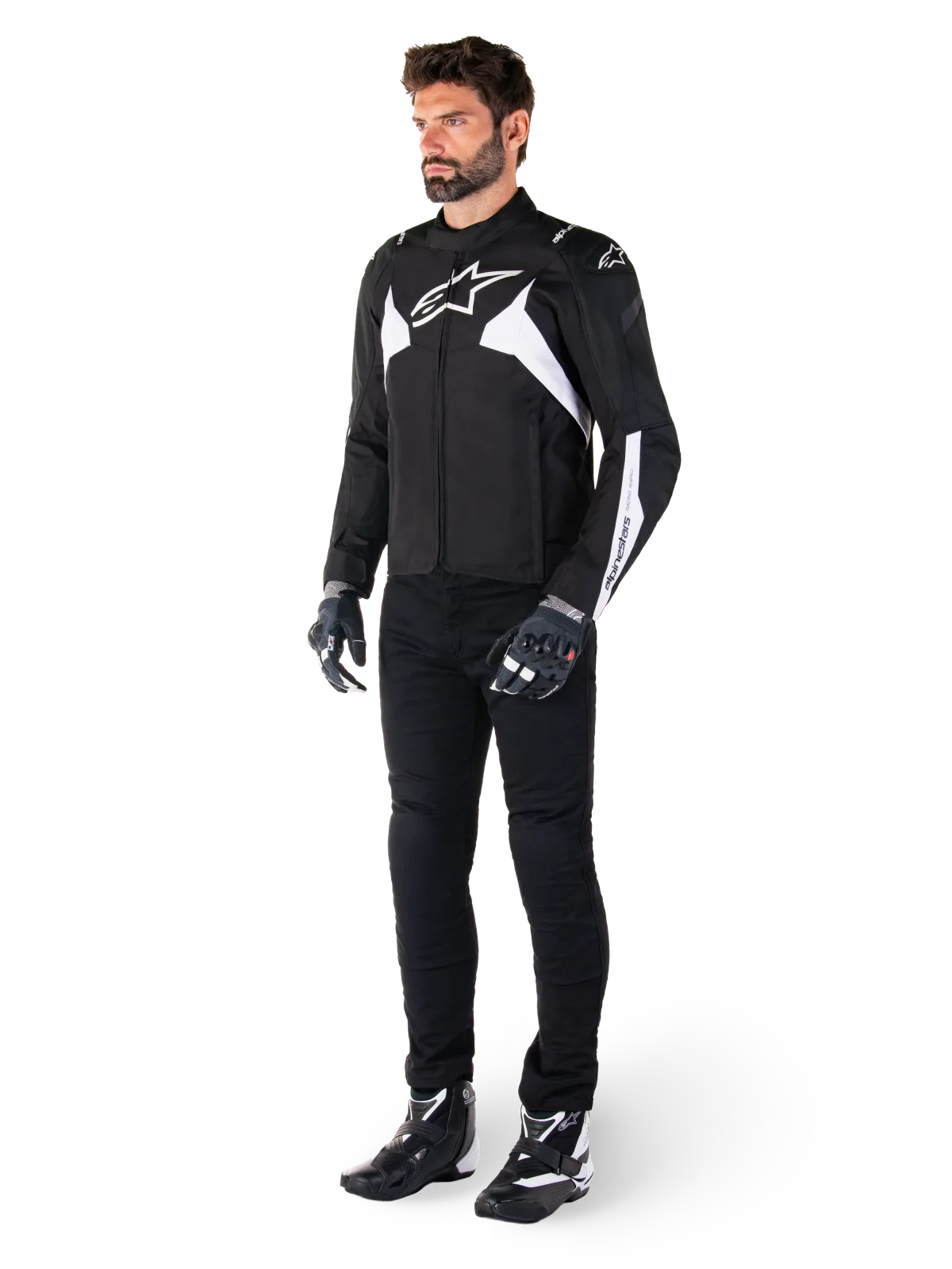Текстилно яке Alpinestars T-Jaws V4 Waterproof Black White