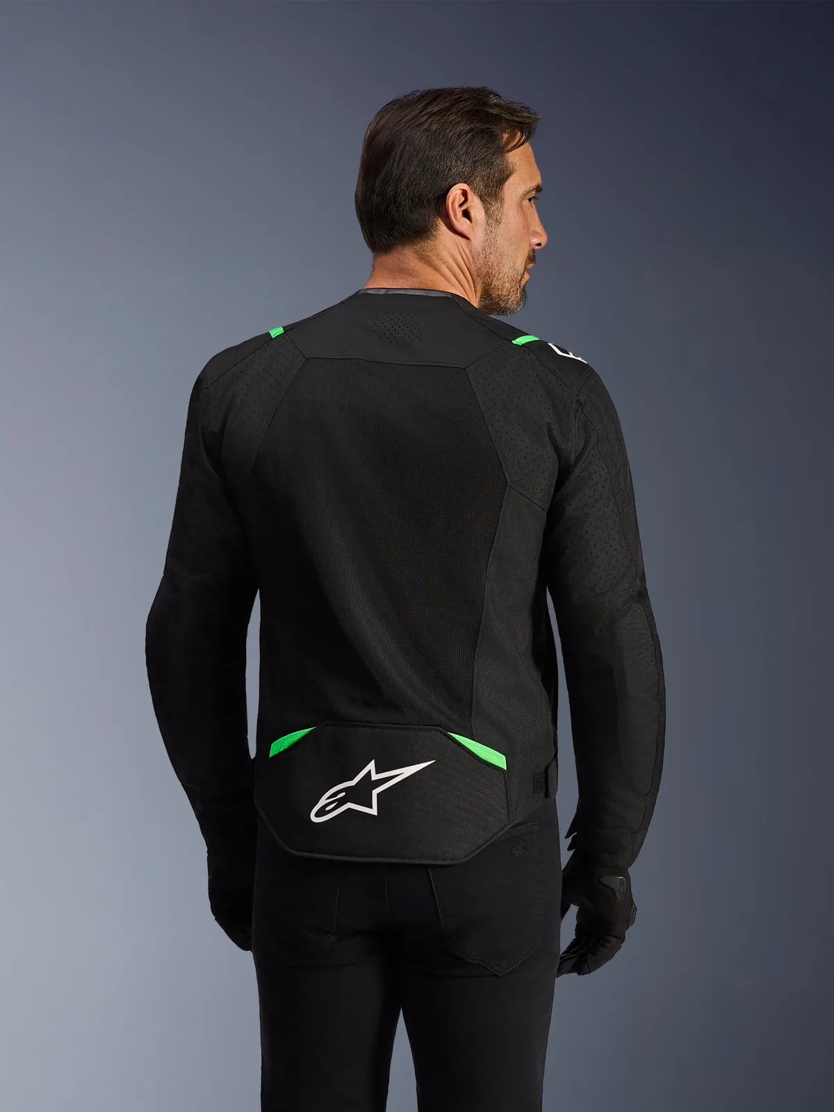 Текстилно яке Alpinestars T-SPS Air V2 Black Fluo Green