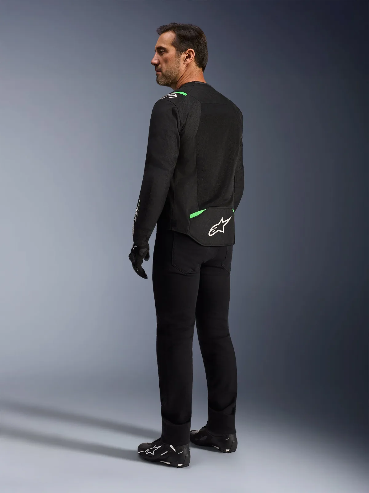 Текстилно яке Alpinestars T-SPS Air V2 Black Fluo Green