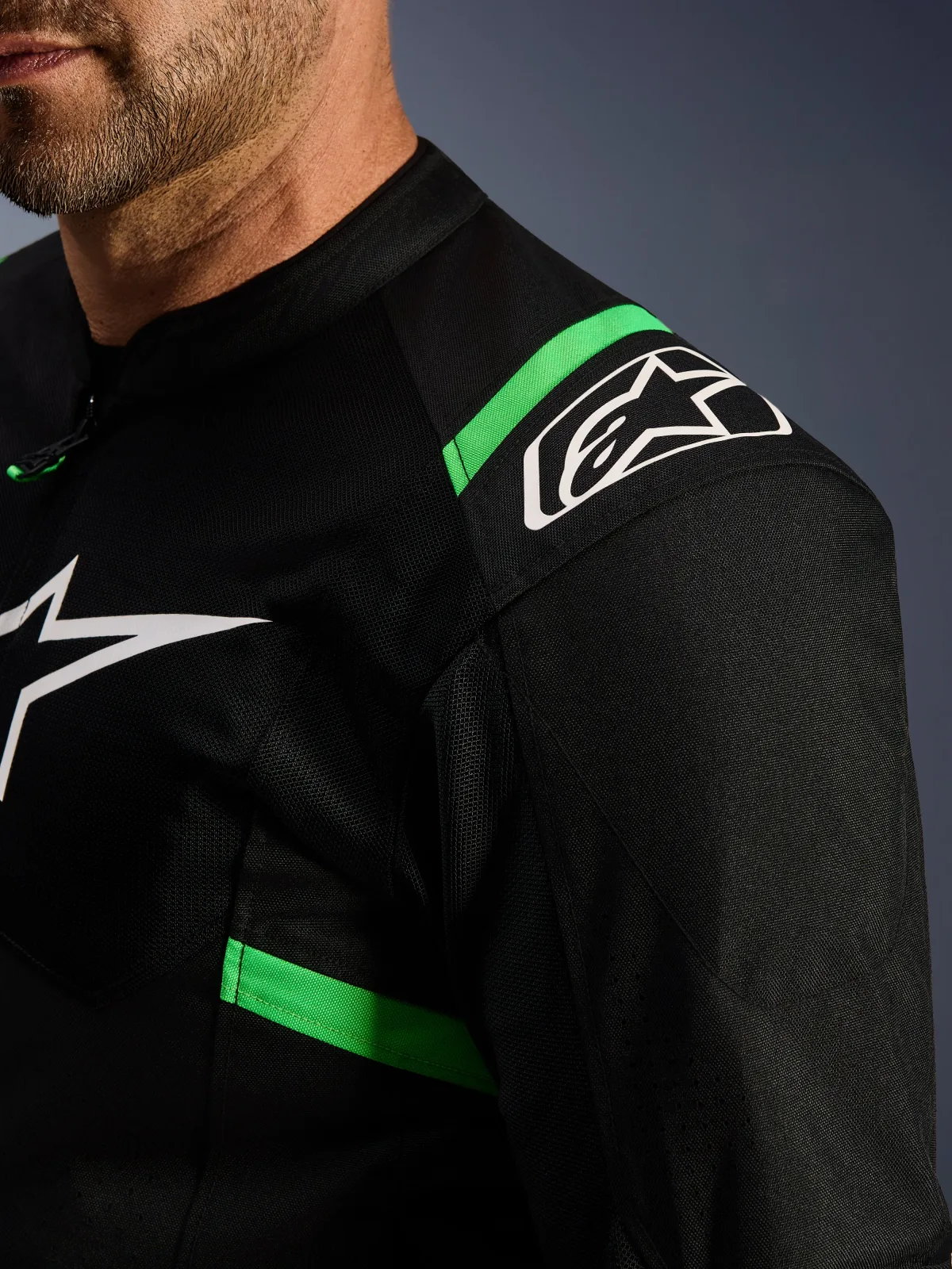 Текстилно яке Alpinestars T-SPS Air V2 Black Fluo Green