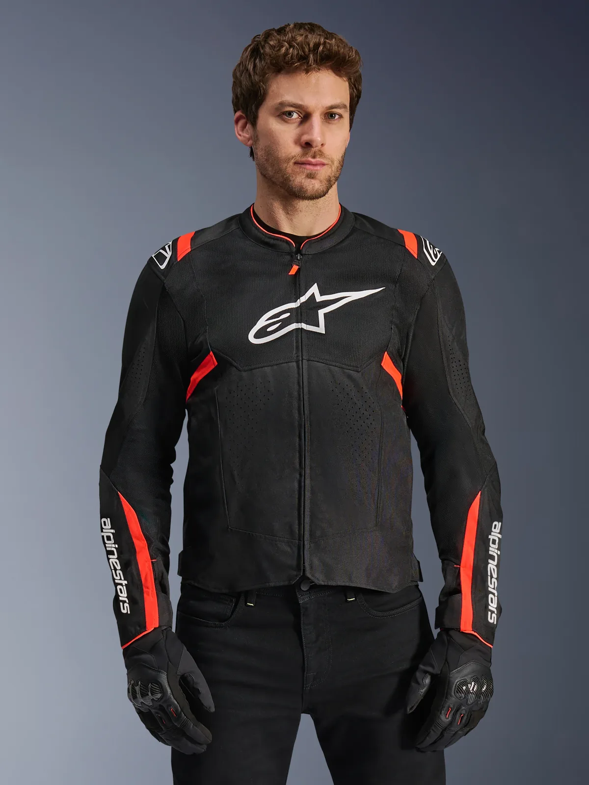 Текстилно яке Alpinestars T-SPS Air V2 Black Red Fluo